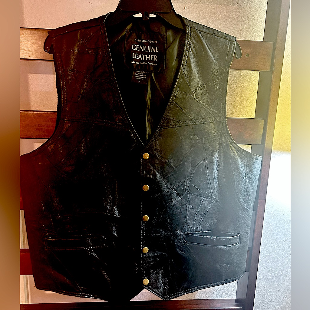 Vintage Genuine Leather Vest